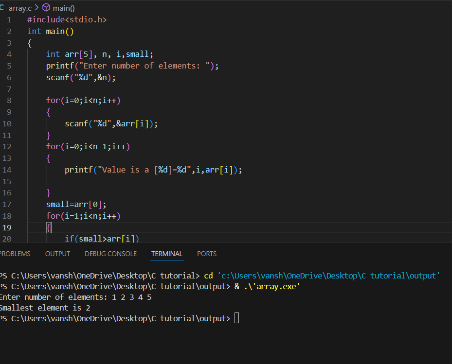 TitanRushxl6z's tweet image. Day 15 of learning C 🔥
Today I dived deeper into functions and how they help break big programs into smaller, reusable parts. Loving how C teaches the fundamentals of memory and logic at a low level 💻 Slowly building confidence, one function at a time. #20daysofcode #CLanguage