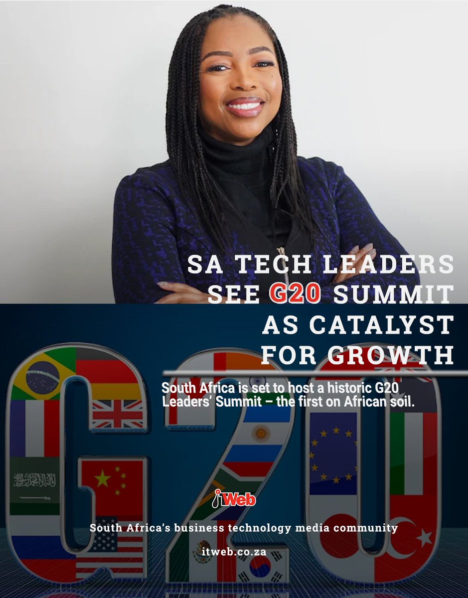 ITWeb's tweet image. South Africa’s hosting of the G20 Leaders’ Summit has drawn praise from local technology firms, which say the event will spotlight the country’s innovation capabilities, attract foreign investment.
itweb.co.za/article/sa-tec…