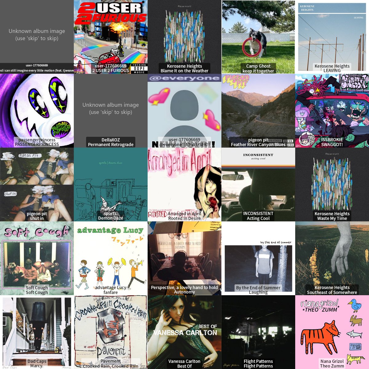 manateefrog's tweet image. finally remembered my friday 5x5 🐸