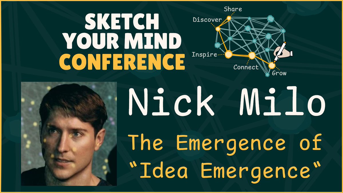 zsviczian's tweet image. The grand finale is here! 🧠✨
Watch @NickMilo&apos;s epic session from the #SketchYourMind Conference on the emergence of &quot;Idea Emergence.&quot; See how a core #PKM concept evolved over 5 years.

Incredible visuals and insights for any thinker.

👉👉 youtu.be/qZB2Tfx-GvU