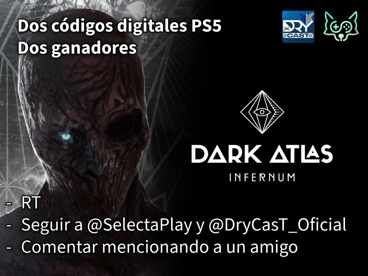 DryCasT_Oficial's tweet image. ⚠️¡¡Sorteamos!!⚠️

Dos copia digitales de Dark Atlas Infernum para Playstation 5 a dos ganadores.

Si quieres participar:

❤️+🔁
🫂Seguir a @SelectaPlay y a @DryCasT_Oficial
💬Comentar mencionando a un amigo. 

Tenéis hasta el día 24 de noviembre (lunes) para participar.
¡SUERTE¡