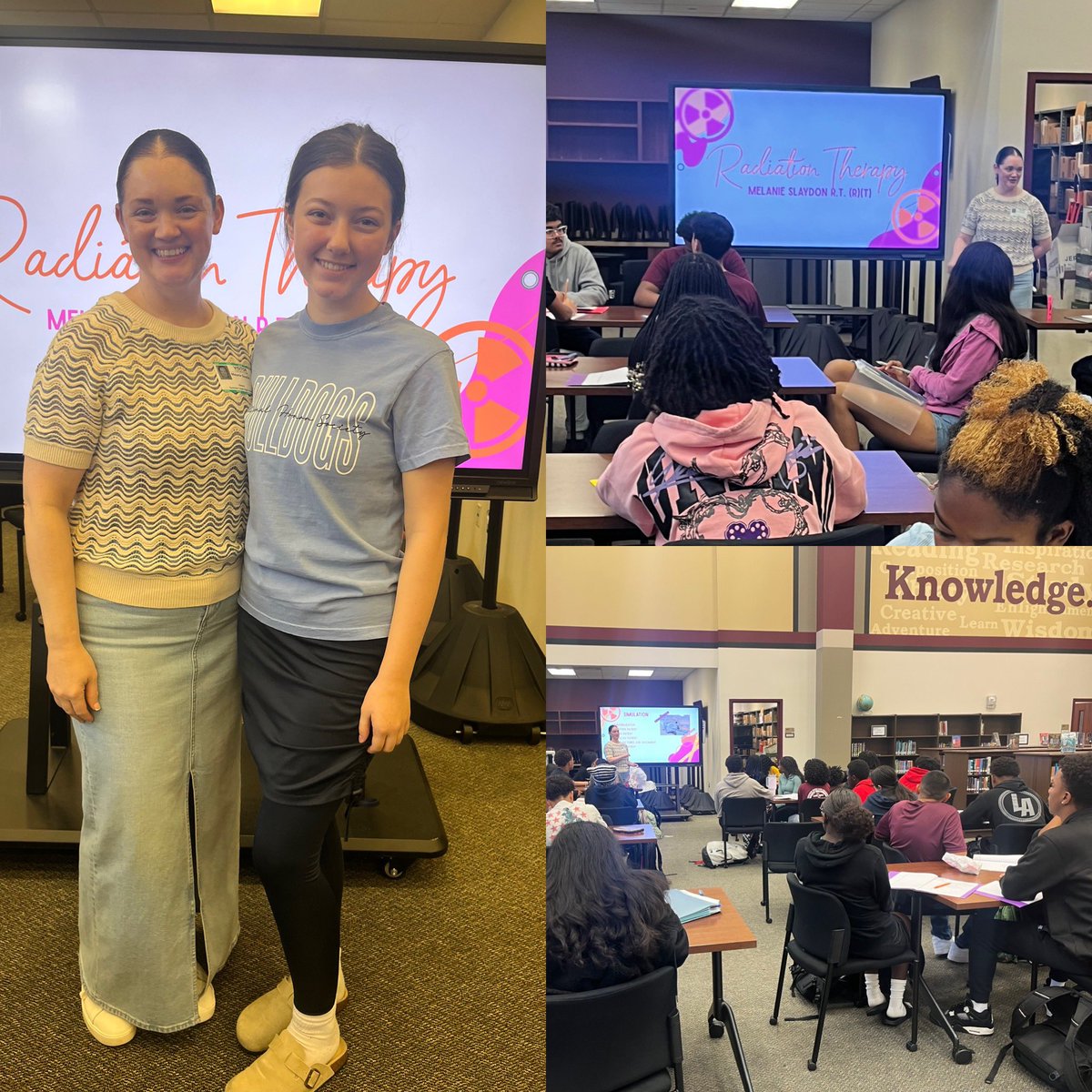 HartlineLindsey's tweet image. Thank you to Melanie Slaydon for volunteering her time to speak to our AVID students about her career in Radiation Therapy. 🤗 We appreciate your passion &amp;amp; commitment towards helping others. 😊@HumbleISD_SCHS @HumbleISD_AVID #ThisIsAVID