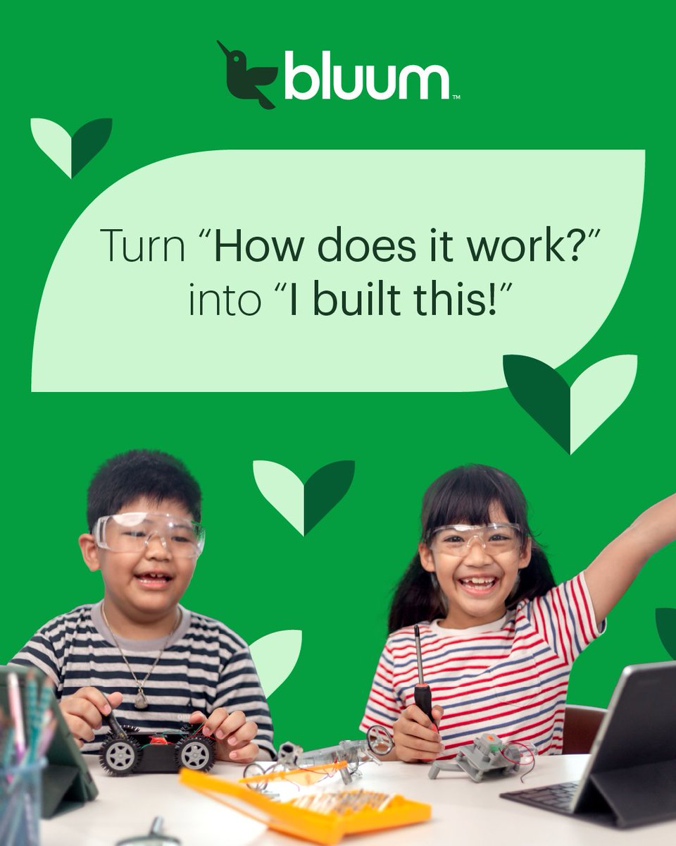 Bluum_EdTech's tweet image. Every inventor starts with a question. Every breakthrough starts with curiosity. 

Bluum helps educators take a start and turn it into real projects that make learning come alive. 💡

Learn more: bluum.com 

#STEM #FutureReady #Bluum #EdTech