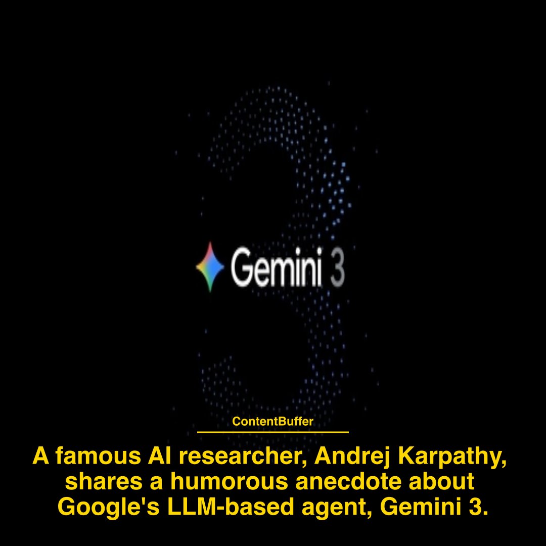 contentbuffer's tweet image. AI&apos;s limitations: A funny story about Gemini 3 #ai #gemini3 #llm #viralreels #engineer #AI #engineering #tech #trending #viralvideos #viral #artificialintelligence #software