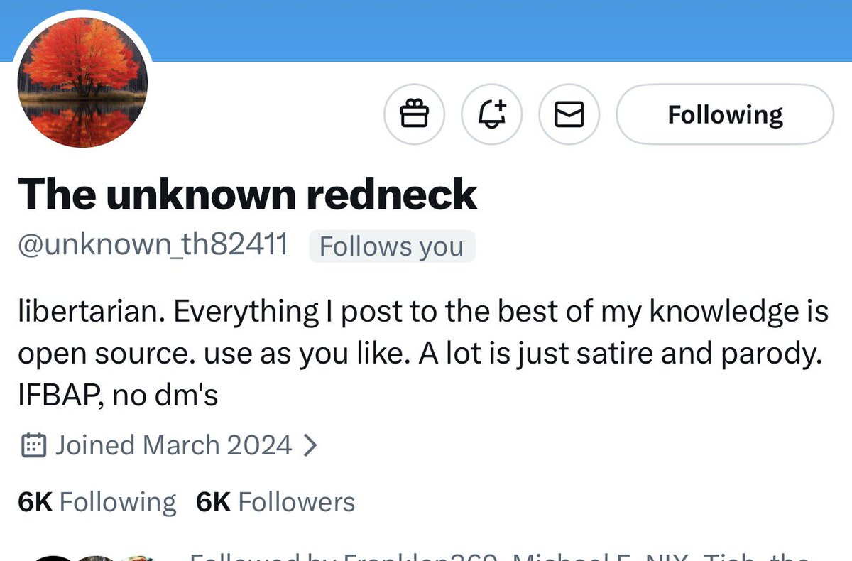 Let’s give this great patriot a boost and more friends. 

<a href="/unknown_th82411/">The unknown redneck</a> 

They will connect back. 👋👋👋👋👋