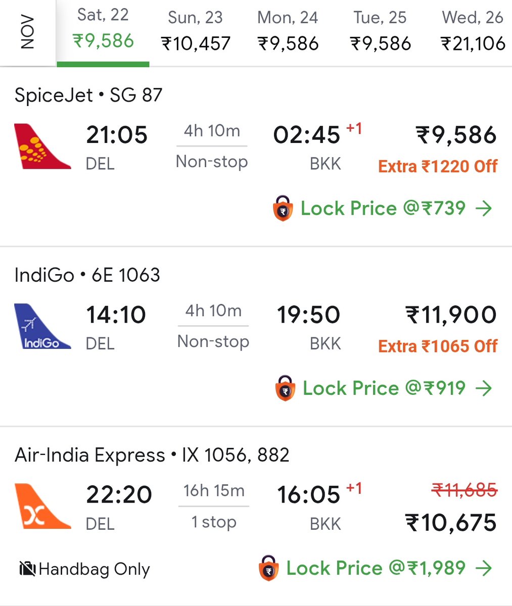 Khurpench_'s tweet image. ✈️ दिल्ली–पटना : ₹21,000
✈️ दिल्ली–बैंकॉक : ₹7,000

क्यों 1.5 घंटे की उड़ान , 4 घंटे वाली से तीन गुना महंगी !!

क्या पटना जाने में रॉकेट फ्यूल लगता है या रनवे पर VIP पूजा होती है?

ये किराया नहीं , खुलेआम हवाई डकैती है।
लगता है पटना पहुँचना अब इंटरनेशनल लग्ज़री बन चुका है !!