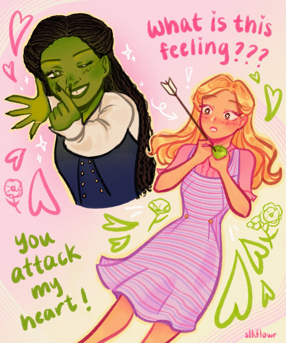 gelphie x heart attack !!! 💚🏹🩷 #wicked
