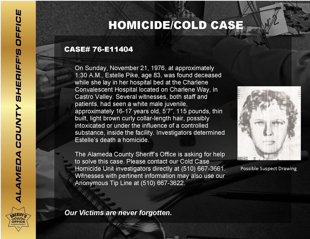 ACSOSheriffs's tweet image. Cold Case Anniversary