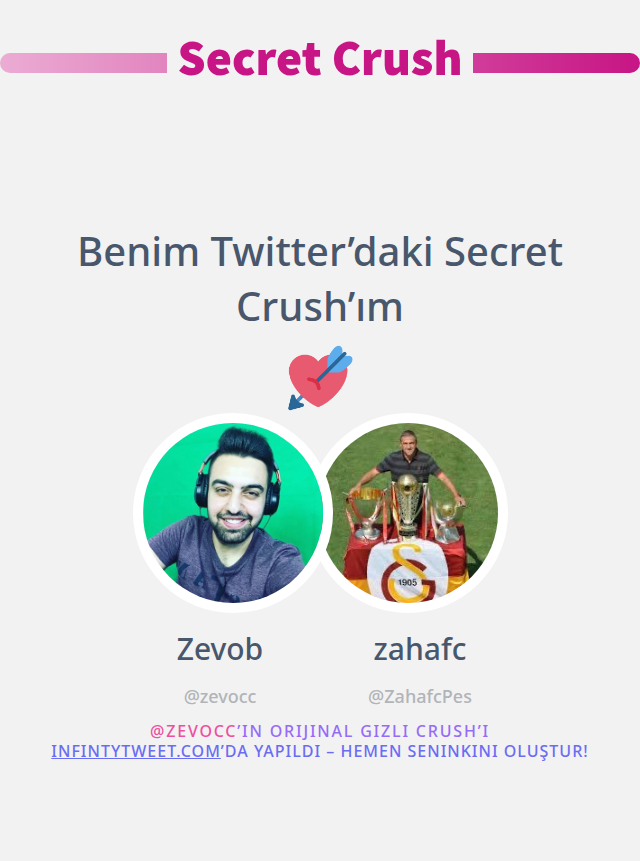 zevocc's tweet photo. Benim Twitter’daki Secret Crush’ım @ZahafcPes

➡️ https://t.co/ycg8LK7PUw https://t.co/ESCS0gX1Av