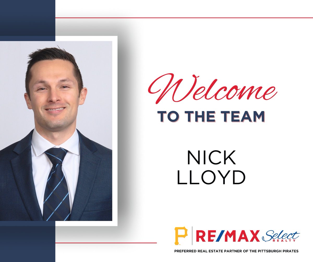 select__realty's tweet image. A huge welcome to Nick Lloyd, who has joined our RE/MAX Select Realty family! Nick is transferring from Keller Williams and will be working out of our Fox Chapel office.

#REMAXSelectRealty #REMAXSelectRealtyFoxChapel #FoxChapel #RealEstate #FoxChapelRealEstate