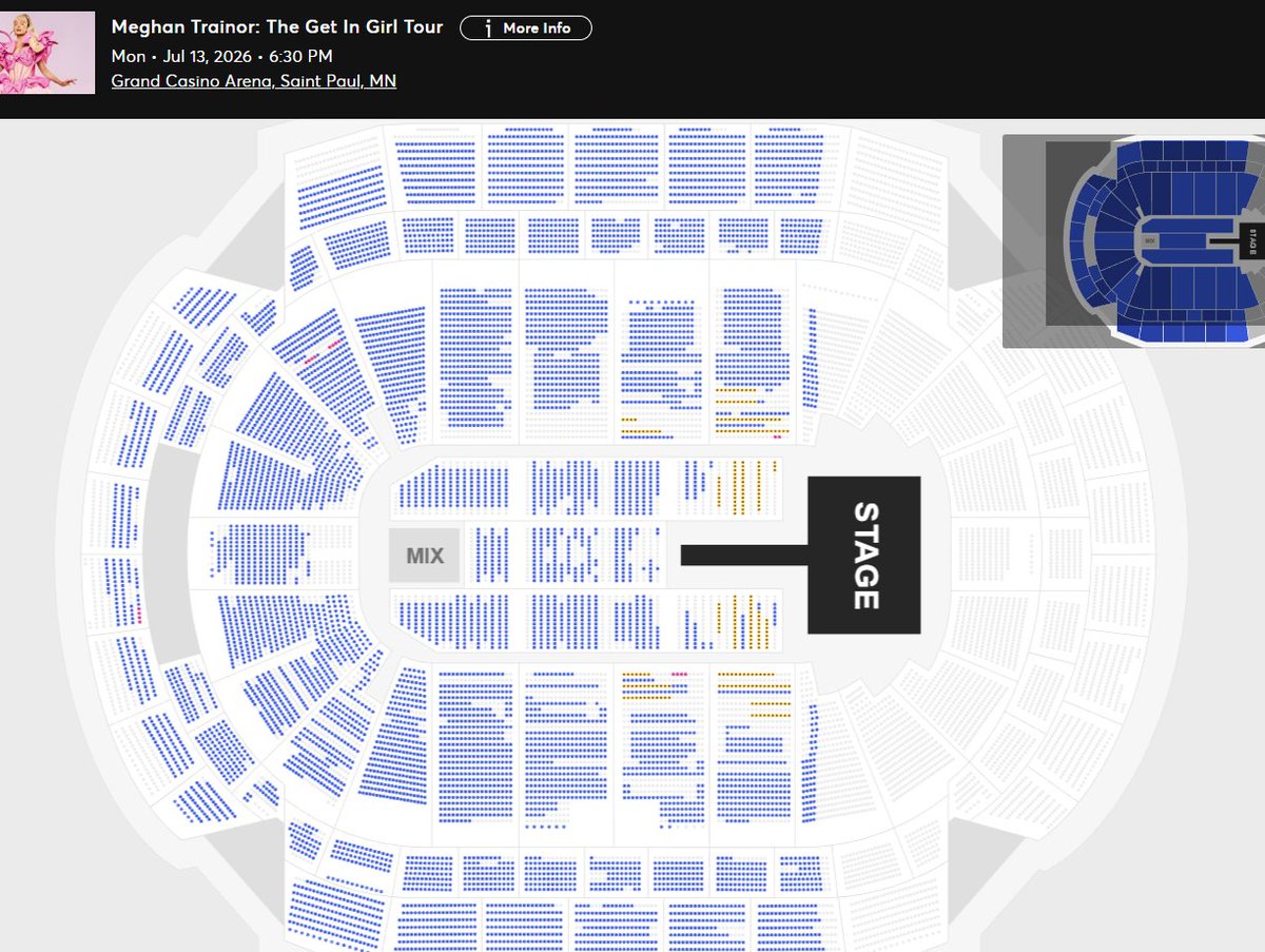 TheTicketTruth's tweet image. Stellar choice of venues for Meghan Trainor Tickets #ticketmaster   good thing we utilized Verified Fan signup for these  #meghantrainor #meghantrainortickets
