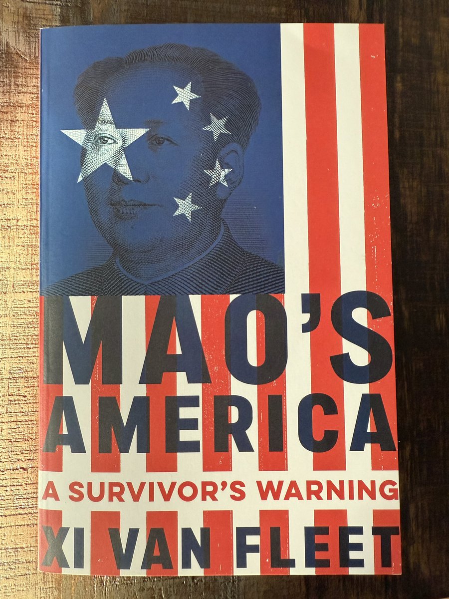 RussACross's tweet photo. Just finished Mao’s America by @XVanFleet — a Cultural Revolution survivor who sees a similar script running in America these past several years.

The tone is unmistakably that of a four-alarm fire, and I found myself grateful for her effort. When a survivor of one of history’s worst man-made catastrophes tells you the house is burning, the polite response is not to complain about her raised voice. It’s to realize that maybe she can see smoke we’ve already grown used to breathing.