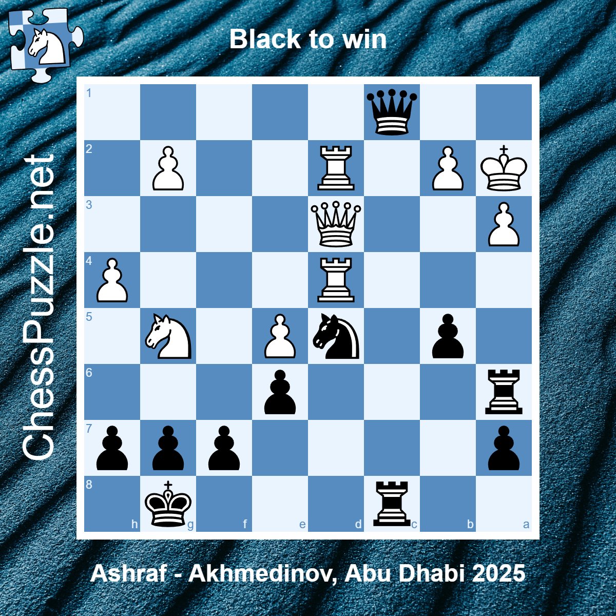 Daily #chess puzzle: chesspuzzle.net/Puzzle/1047239