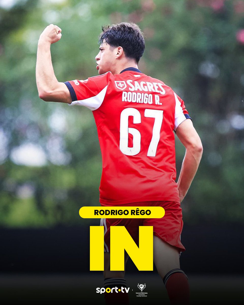 Rodrigo Rêgo estreia-se a titular na equipa principal do SL Benfica 💪

O jovem encarnado vai fazer a diferença no jogo de hoje?

#sporttvportugal #TAÇAnaSPORTTV #TaçadePortugal #AtléticoCP #SLBenfica