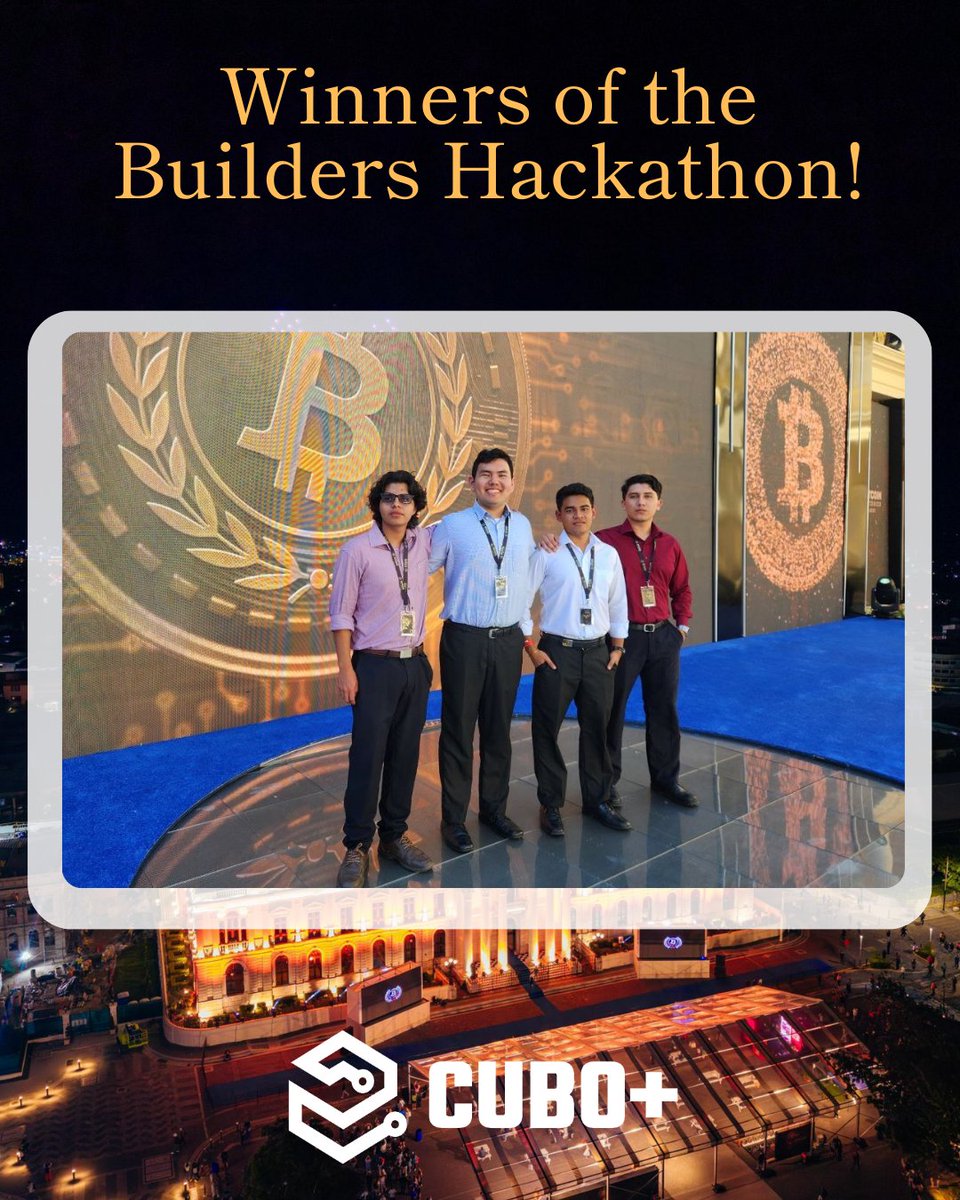 Congratulations to the winners of the CUBO+ Hackathon 🎉

The team posBTC-NFC (Fabio, Abraham, Adiel, and Marcelo) delivered an exceptional project: a Lightning NFC payment terminal that works as effortlessly as tapping a debit card.
In two days, they built:
– An ESP32-based