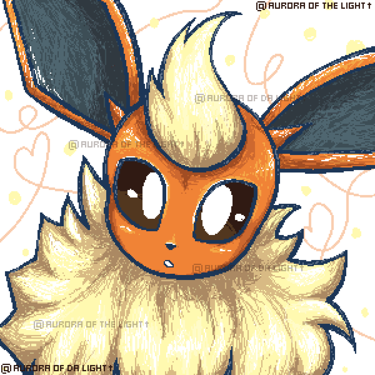 AuroraOFDaLight's tweet image. #Flareon #Eeveelution #pixelart