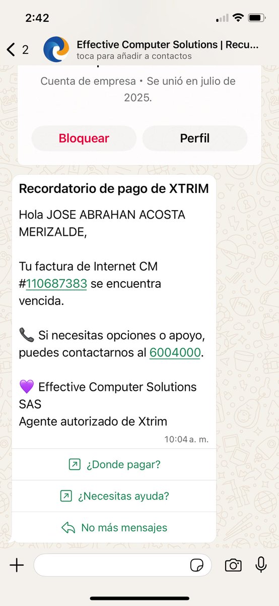 Señores <a href="/Xtrimecuador/">Xtrim</a> tengo un plan de <a href="/zapping_ecu/">Zapping Ecuador</a> premium que mi día de pago es los 30 según el que me vendió el plan pero a mí WhatsApp todos los días joden enviando mensajes que tengo que cancelar la verdad que si me siguen enviando mensajes voy a tener que anular el plan