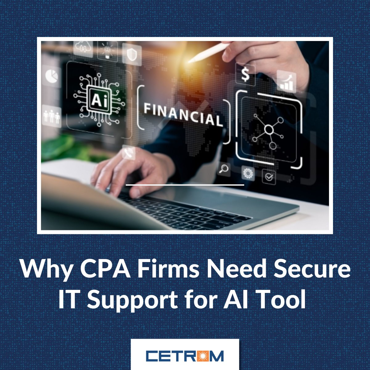 Cetrom's tweet image. Discover how proper IT support forms the foundation for safe, effective AI adoption in our latest article:

Read more:hubs.la/Q03VsMt00

#AccountingTech #SecureIT #AIForCPAs #AccountingInnovation #DataProtection #CPACloud