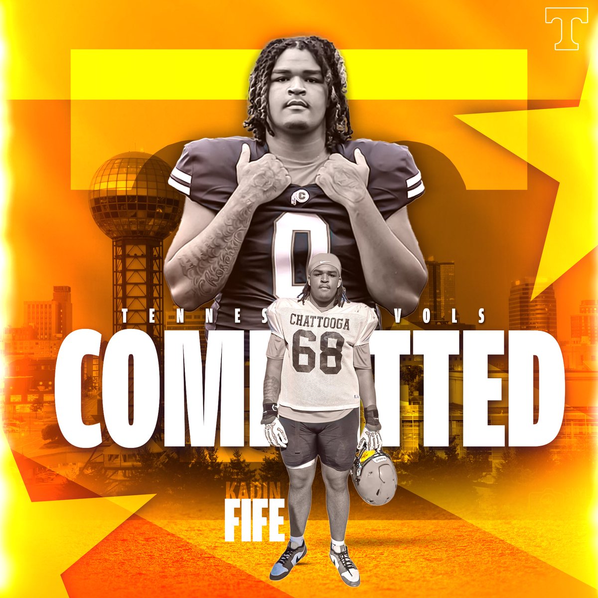 Rockytop's tweet image. BREAKING: 4🌟 DL Kadin Fife has committed to Tennessee.