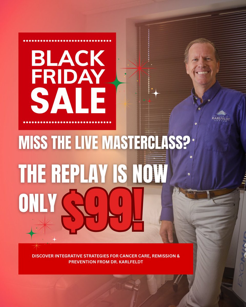 ✨ BLACK FRIDAY EXCLUSIVE ✨

Missed Dr. Karlfeldt’s Healing Blueprint Masterclass? Now’s your chance to catch the full replay — for only $99.
Discover the system Dr. K uses to help patients restore energy, balance, and health naturally.

events.ringcentral.com/events/the-hea…