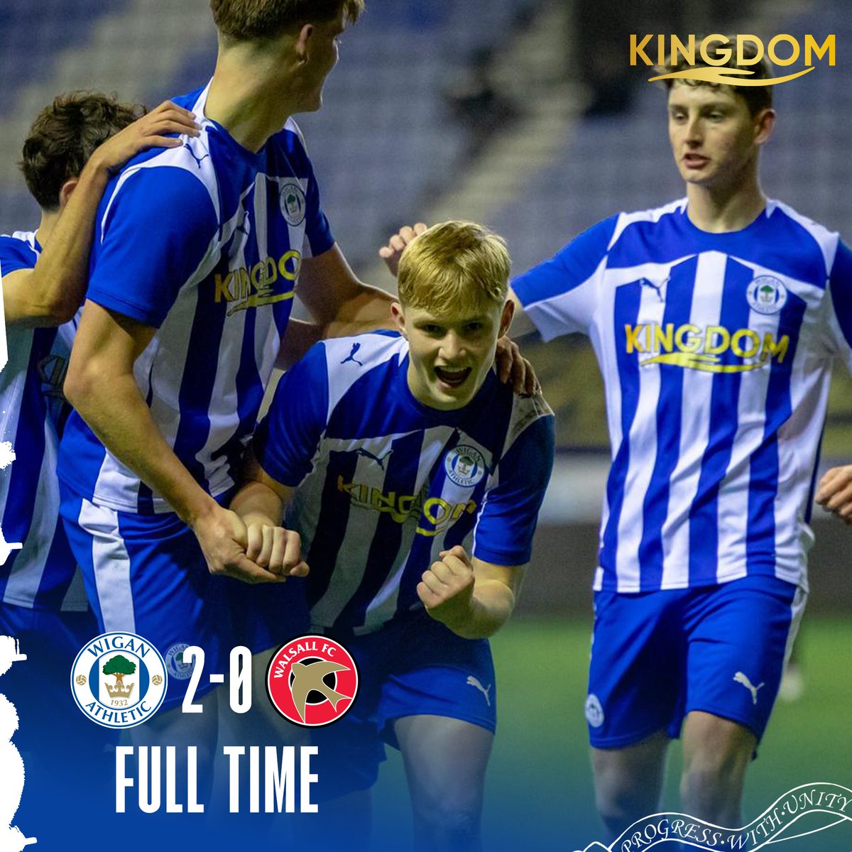 😁 FA Youth Cup Delight! 

#wafcU18s 🔵⚪️