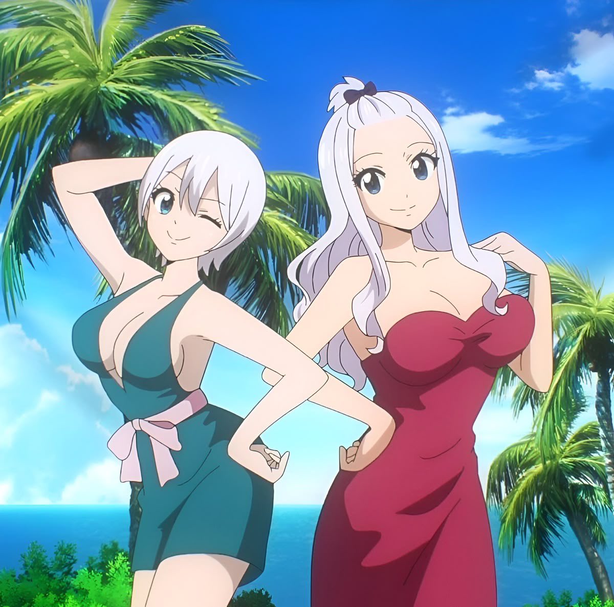 mirajaneloveyou's tweet image. Mirajane and Lisanna (Fairy nail ver. ) #FairyTail