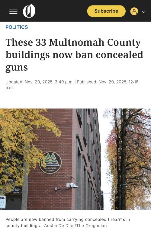 TonyAielloJr's tweet image. This is part of what SB 243 does. It allows but does not require localities to ban concealed carry in government buildings.

But if they ban concealed AND open carry… aren’t they banning all manners of carry? Now, it becomes a MERE possession ban and not a manner of possession…