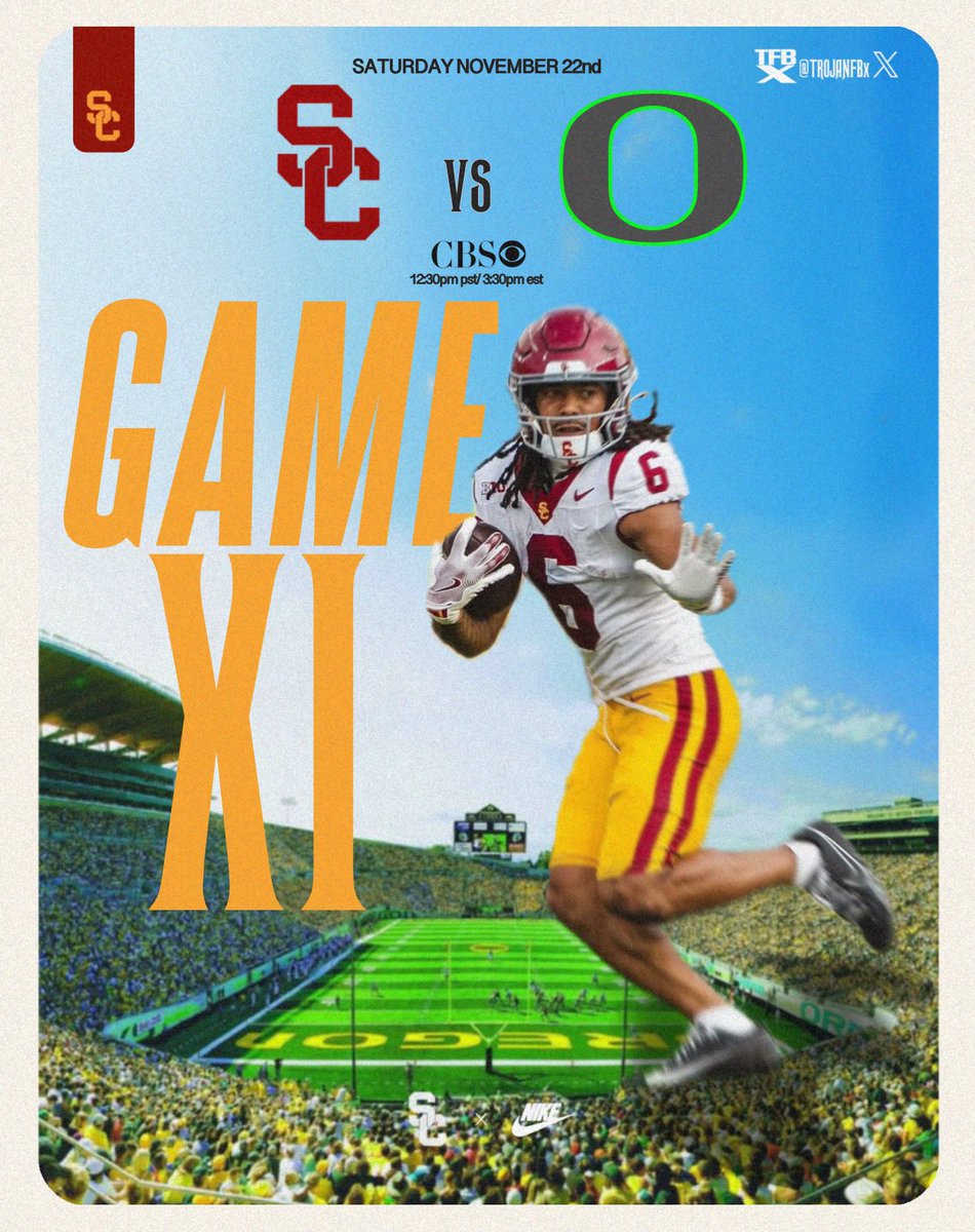 TrojanFBx's tweet photo. The only ones writing OUR story is US✌️

USC @ Oregon https://t.co/SLWysjyo4D