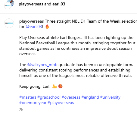 Love seeing <a href="/Valkyries_MBB/">Converse University Men’s Basketball</a> getting some shine. People asked why my son chose a new D2 program… why not? Ranked #22 by year 3. Wish <a href="/WSPA7/">WSPA 7NEWS</a> and <a href="/GoUpstate/">Herald-Journal</a> showed more love for the work <a href="/JennBellAD/">Jenn Bell</a> is doing. <a href="/UW_Wolves/">Worcester Wolves</a> <a href="/NBLengland/">NBL</a> — keep pushing <a href="/Earlburge03/">Earl Burgess</a>.