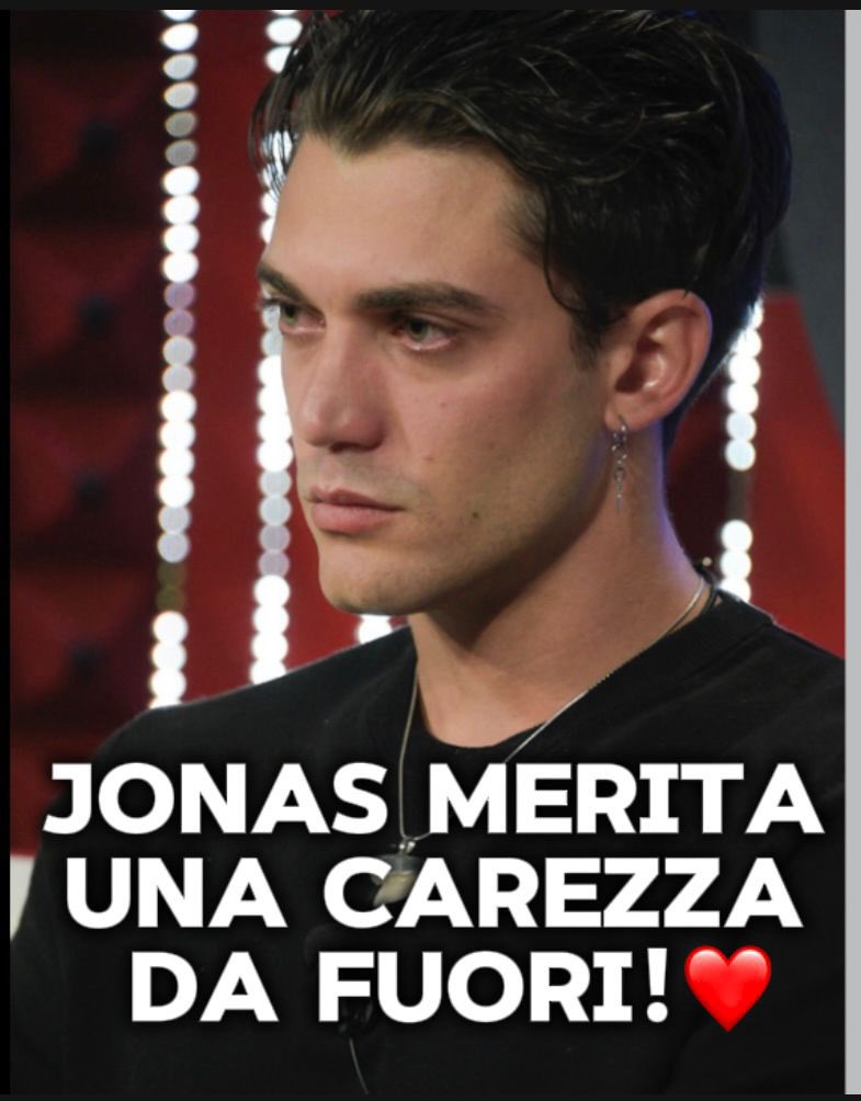 Mariateres3714's tweet photo. IO STO CON JONAS❤️
@GrandeFratello #jonita #ANIMA https://t.co/lBaI19SUlh
