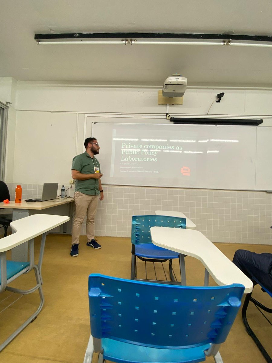 econometria_sas's tweet photo. Hoy en #LACEA2025 nuestro coordinador de proyectos, Cristhian Contreras, presenta su paper “Empresas privadas como laboratorios de política pública”, desarrollado para el Centro de Estudios Manuel Ramírez (@cemr_org).
Un aporte clave para seguir entendiendo cómo la evidencia puede fortalecer el diseño y la implementación de políticas públicas.

Conoce más en https://t.co/QsG3R0zH8x