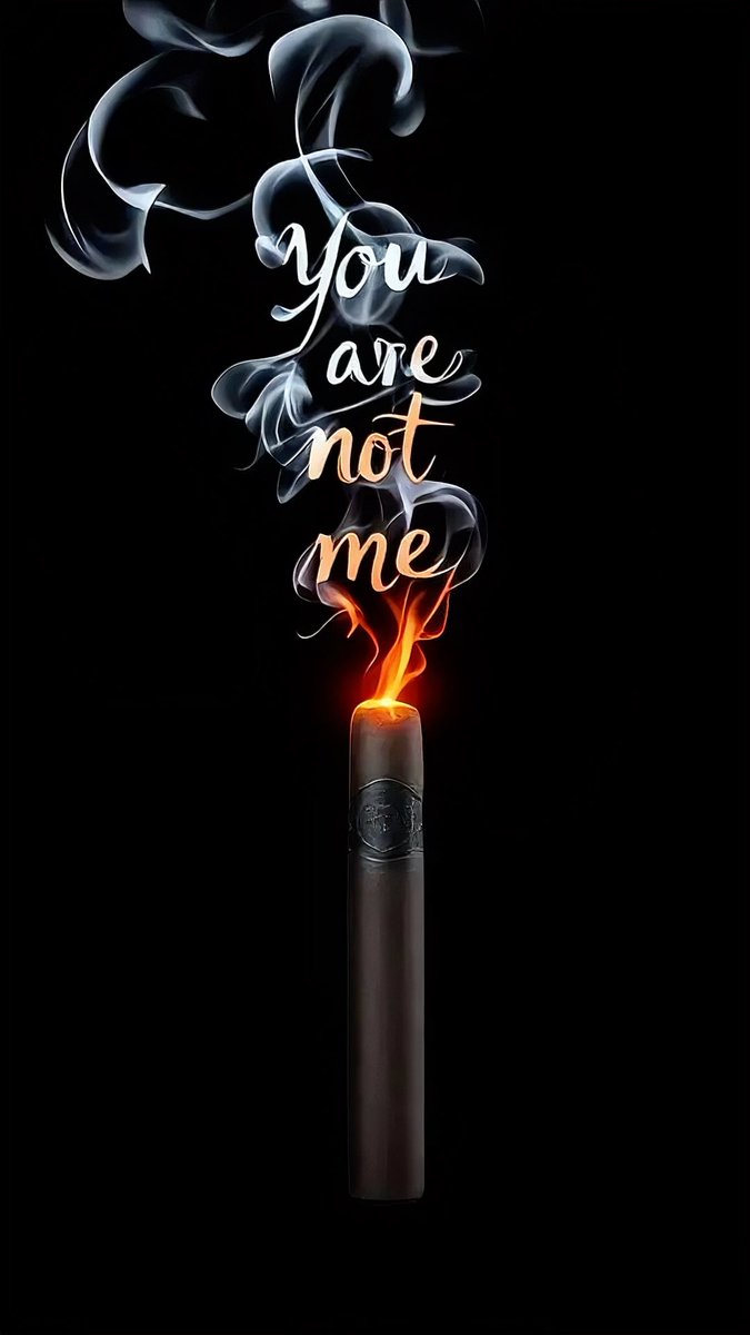 GM X 🔥 “You are not me.” Smoke turns into defiance. This wallpaper is a manifesto of identity, rebellion, and raw truth. Stand apart, own your fire. 🚬  #BeYourself #NoFilter #phonewallpaper