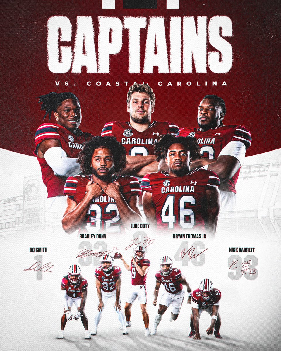 GamecockFB's tweet image. Senior day leaders.