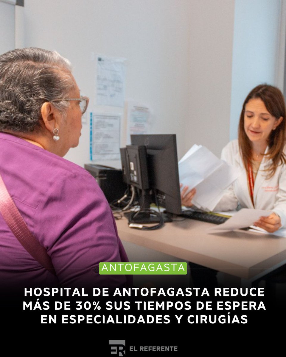 El Hospital Regional de Antofagasta atraviesa un momento clave en su gestión, luego de implementar una serie de medidas que permitieron reducir significativamente los tiempos de espera en distintas áreas...

👉🏼Lee la nota completa acá… elreferente.cl/hospital-de-an…