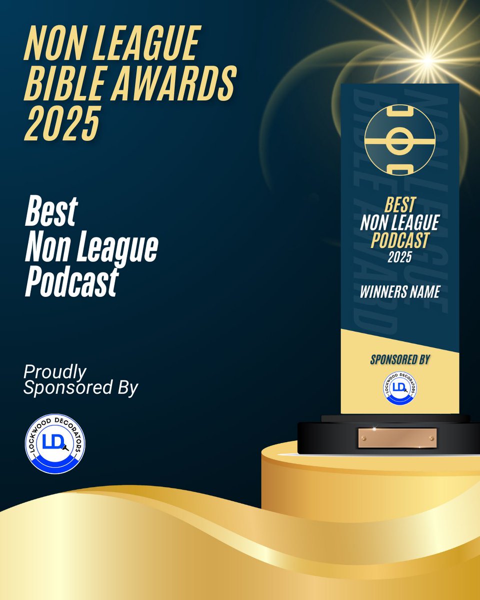 NL_Bible's tweet image. Podcast finalists In no particular order 

@TheDeckNL 
@gloverscast 
@sameoldcitypod 
@CountytalkPod 
@IHadTrialsOnce 
@Stonescast85 
@IronHourPodcast 
@NonleagueRdup 
@GRPlusUK 
Paddock Podcast @StretfordPaddck 

#NonLeague #nonleaguefootball