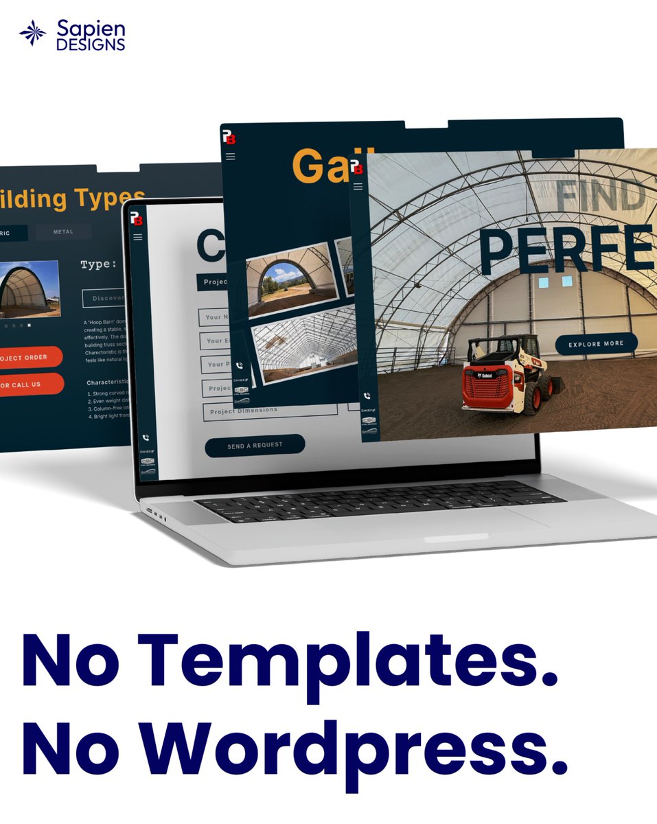 SapienDesigns's tweet image. Every site in this carousel is a real, fully custom website we built for clients — no templates, no WordPress.

Modern, fast, and designed to fit each brand perfectly.

Questions about us building your website? → zurl.co/dwkG7

#BehindTheGoldDoor #CustomWebDesign