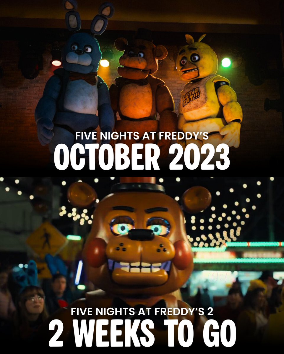 ‘FIVE NIGHTS AT FREDDY’S 2’ releases in theaters in two weeks.