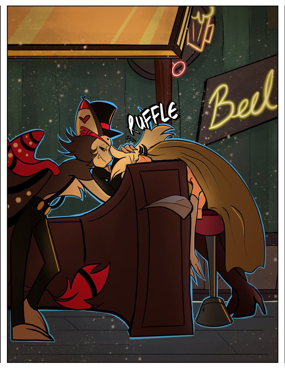 BriannaJuneArt's tweet image. I just think they’ll neat and deserve a happy ending lol 
#hazbinhotel #huskerdust #angeldust #husker #husk