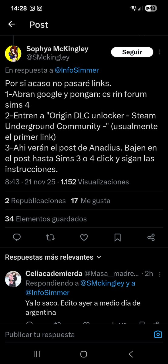 dxhaaa's tweet photo. @mylovermyliarr Pucha que lata, entonces descarga el DLC de aquí, va a tener que registrarte e iniciar sesión, igual es tedioso pero lo descargas de ahí y haces lo mismo, esque eso fue el detalle que se me olvidó poner, descargué el DLC unlocker de esta página y ahí funcionó. https://t.co/GGbwDIcnaE