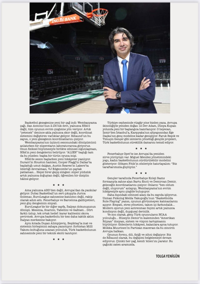 spormedyacomm's tweet photo. Basketbolun saygın dergisi Ribaund’un yeni sayısı çıktı #ribaund @RibaundDergi @tolgayenigun @alpos https://t.co/HcXFTTSeIU