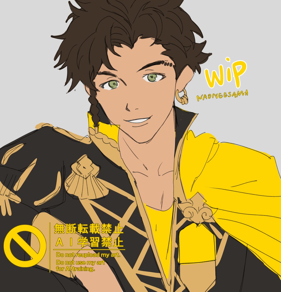 naoneesama's tweet photo. glad to say my obsession with Claude fe3h beat me hating to draw men

#RKGK #fe3h https://t.co/5AMYy97ClW