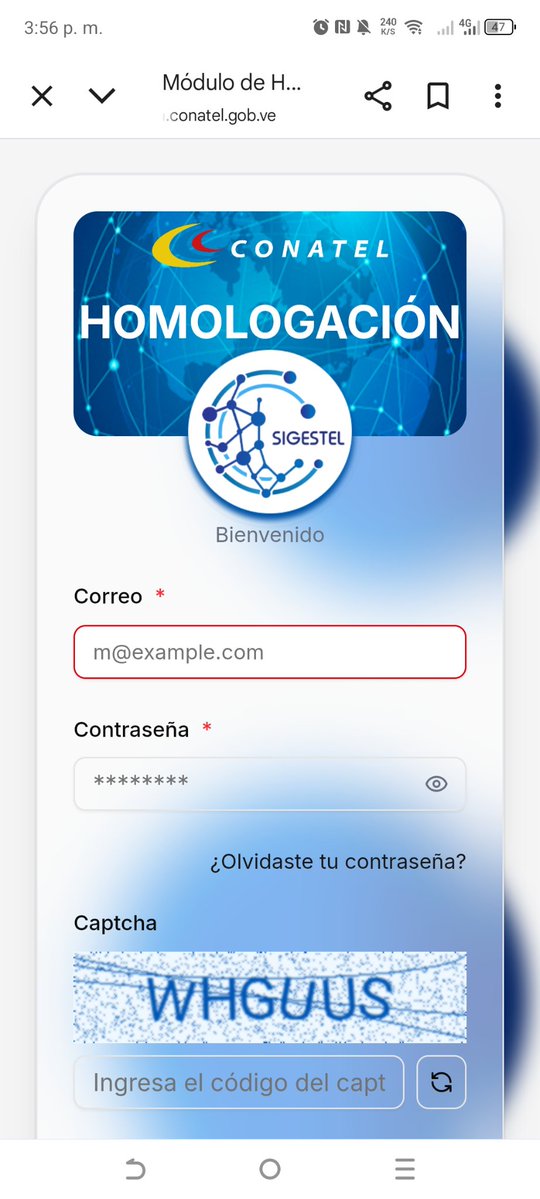 LucianoBar87966's tweet image. Ya puedes homologar tus dispositivos electrónicos en la página de Conatel En el modulo de Sigestel.