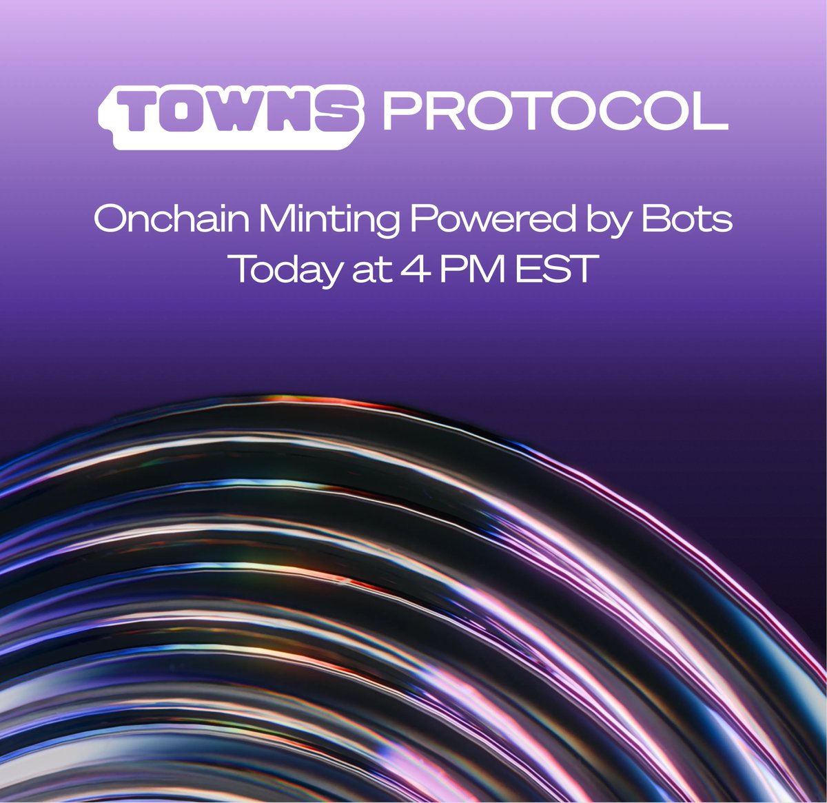 TownsProtocol's tweet image. Our Bot-a-Day Stream begins in one hour!

We’ll review creator-built bots currently featured in Towns and then walk through the technical flow of performing onchain operations from within the app, including how a bot can mint an asset directly in a space.

Set your reminders 🛎️