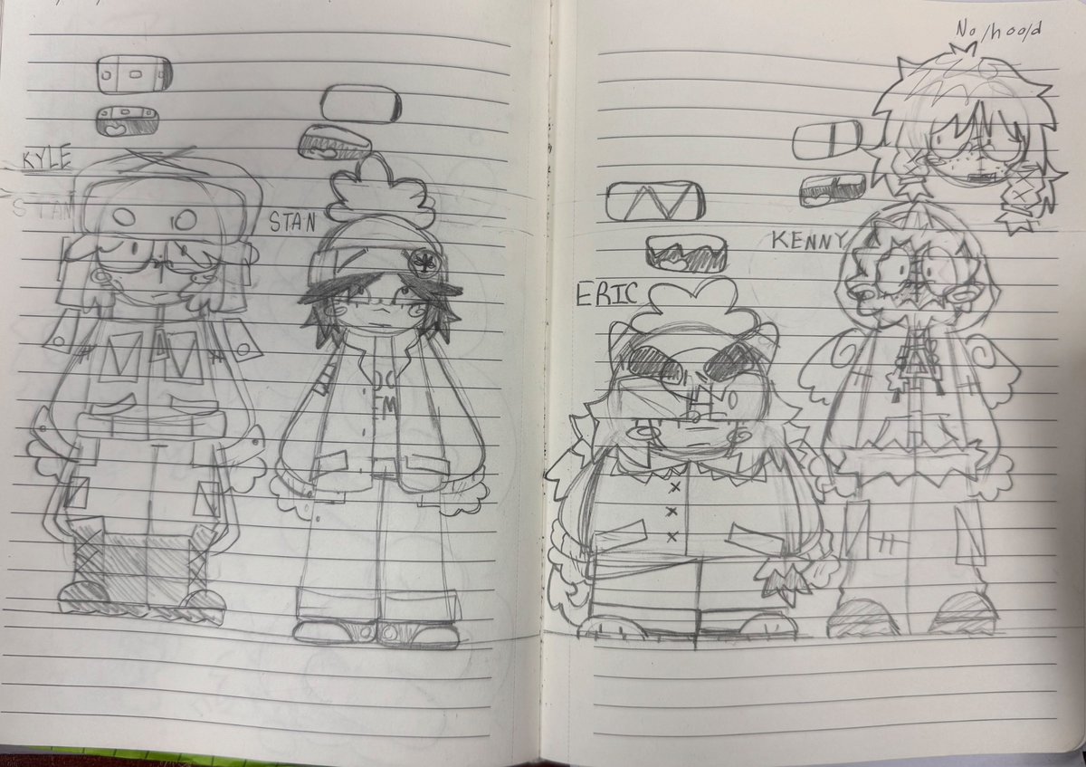 Main 4 designs
(Will be changing Stan's eyes)