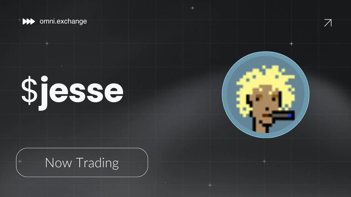 🟦 New Listing Alert!

The $JESSE creator coin - launched by <a href="/jessepollak/">jesse.base.eth</a>, is now whitelisted and live for trading on Omni Exchange⚡️

The on-chain creator economy on Base is just getting started, and we’re here to support it every step of the way. 🚀💎