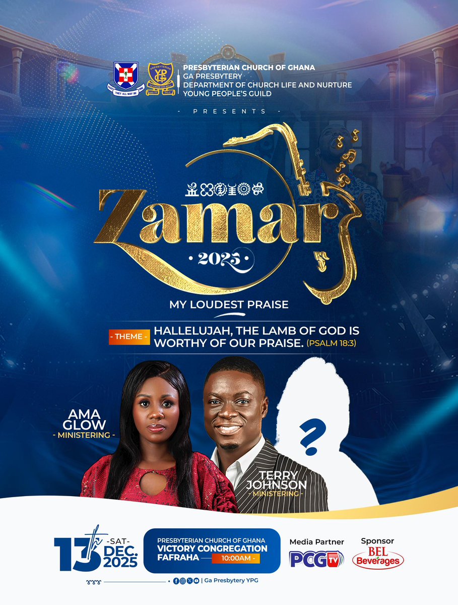 Congratulations to everyone who guessed TERRY JOHNSON! 🎯👏 

If you guessed right, drop a 🔥 in the comments! Two down, one more to go. 
Keep those guesses coming! 👀✨  

#Zamar2025 #GaPresbyteryYPG