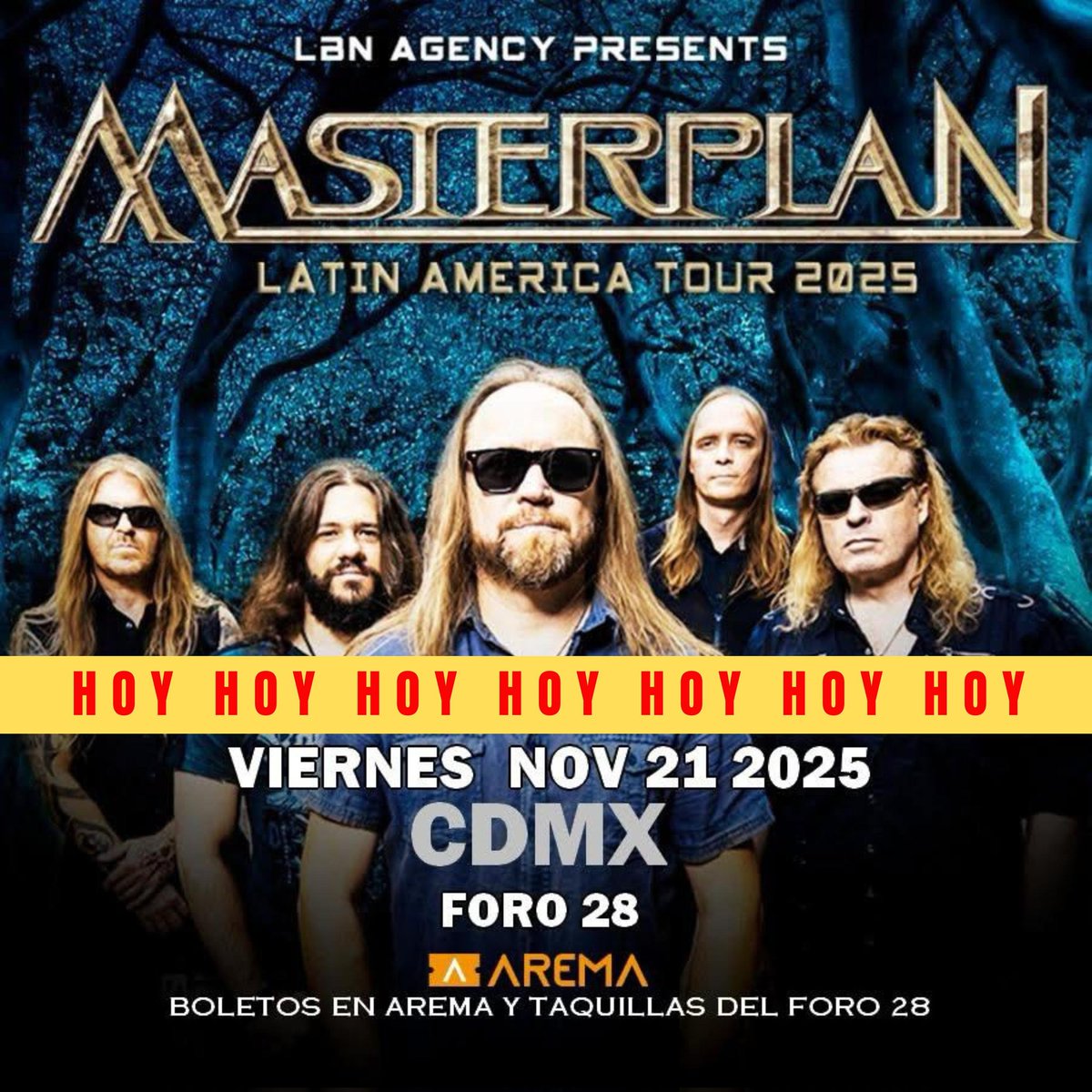 ‼️HOY‼️HOY‼️HOY‼️HOY‼️
*100% CONFIRMADOS*
*MASTERPLAN*
En el Foro Veintiocho 
🎫 Boletos disponibles en el foro!

@eabooking
@radar_medios 
@foro_veintiocho 

#Tattoaje