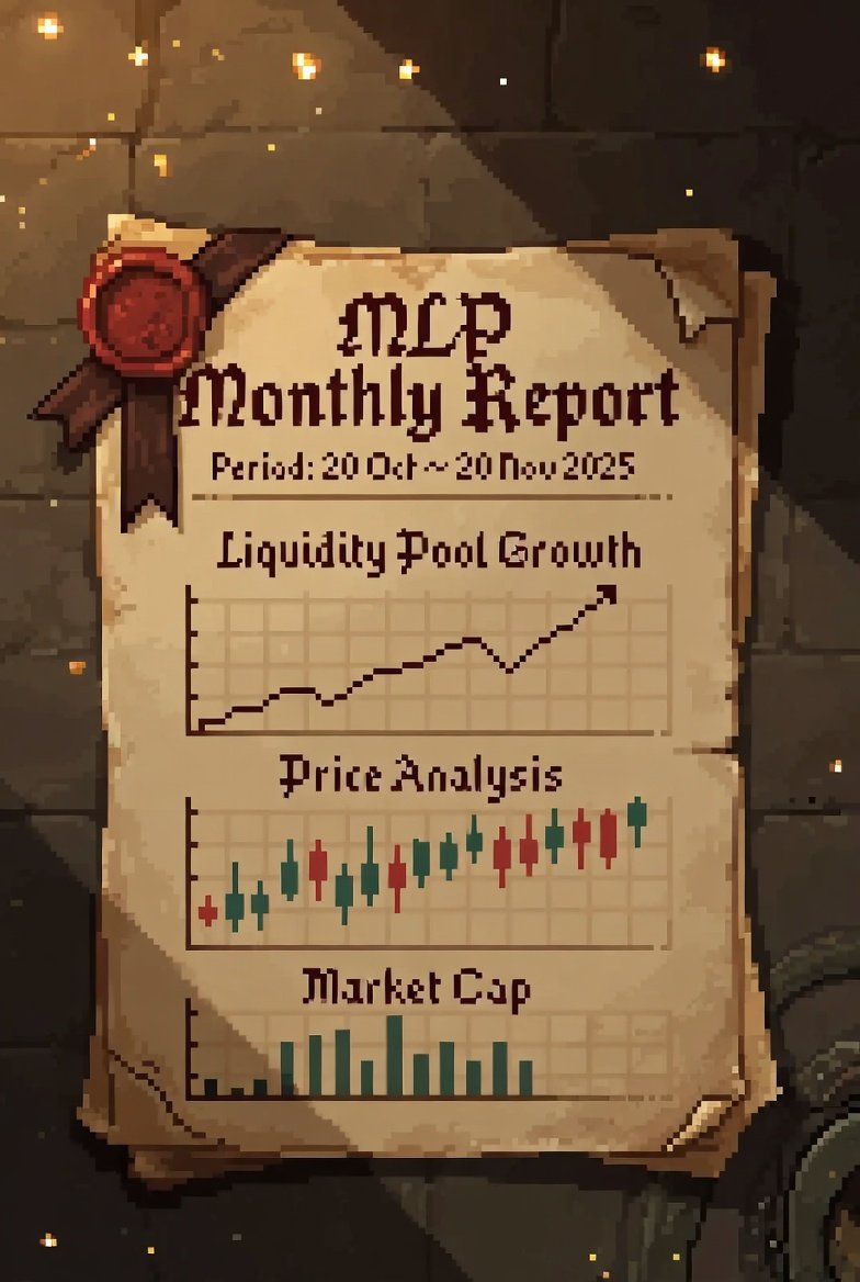 MLPProtocol's tweet image. 📅 MLP Monthly Report is here!

Period: 20 Oct → 20 Nov 2025

A month of strong growth, rising liquidity, buybacks, and continued flywheel reinforcement across the ecosystem.

Let’s break it down 🧵👇