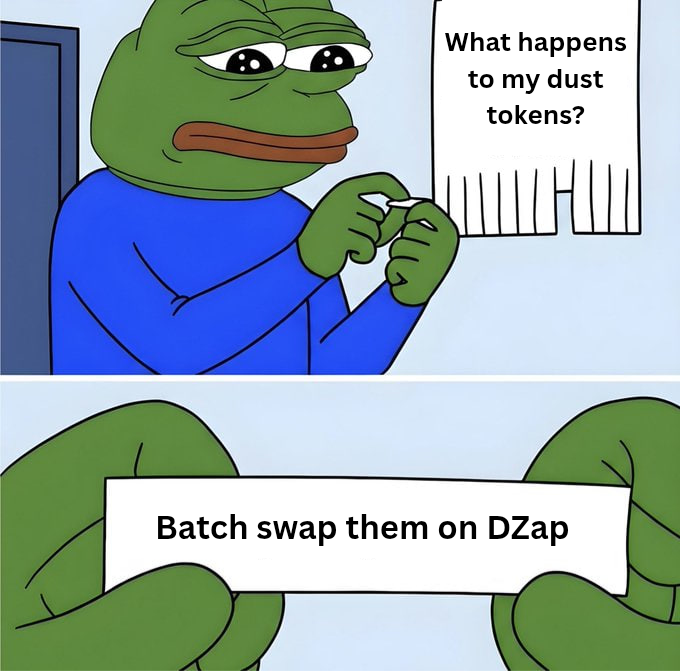dzap_io's tweet image. Your dust tokens has overstayed its welcome

DZap will show it the door.