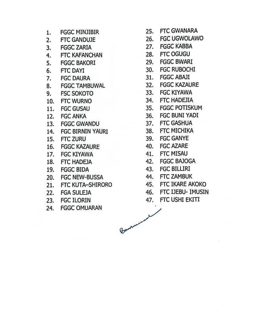 MSIngawa's tweet image. FG Closes Secondary Schools across the nation.